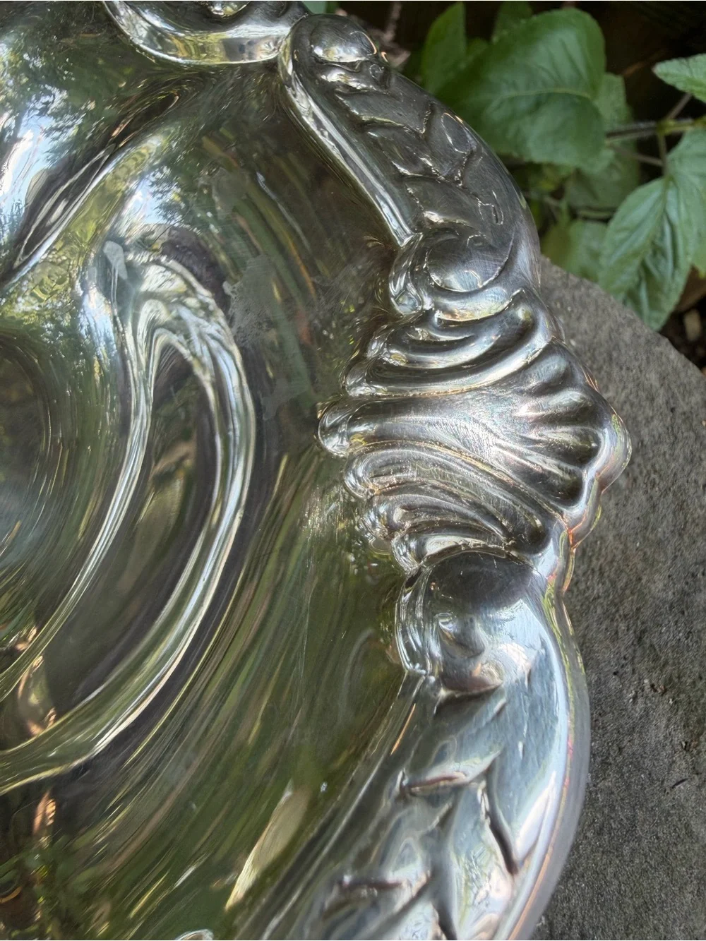 Silver plate  Decorative bread tray - Elegant Tabletop Accent